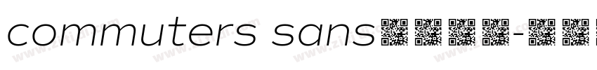 commuters sans字体下载字体转换